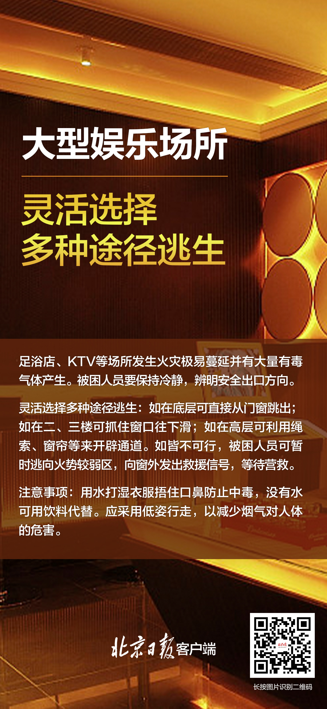 不同人员密集场所逃生法则，一组海报带你了解！