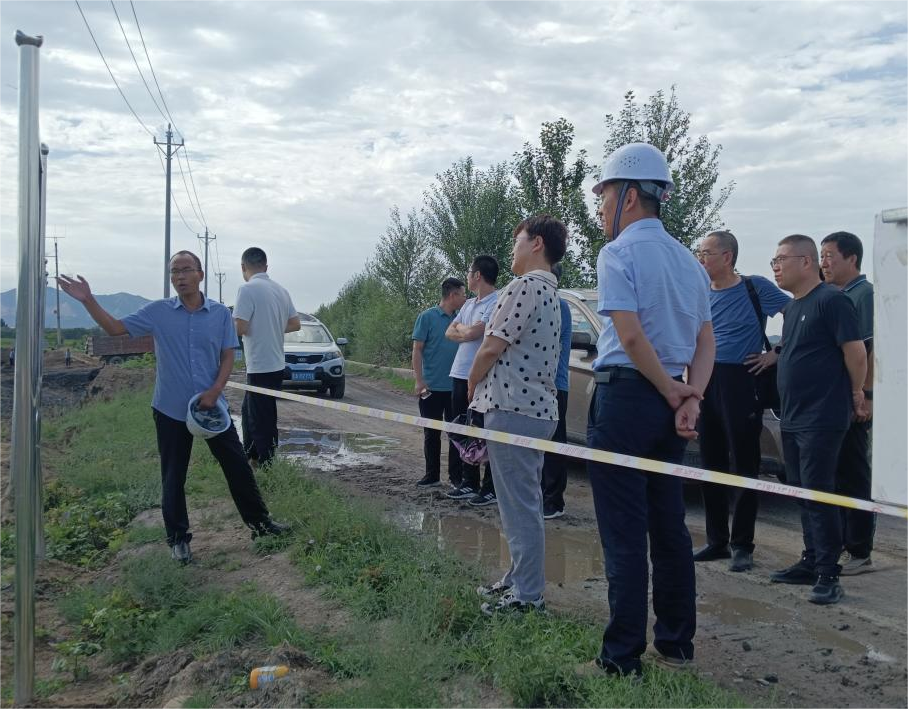 山西省水利厅对朔州市口泉河河道综合治理与生态修复工程进行质量考核