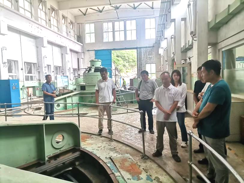 公司主要领导赴永定河山峡段调研灾后河道清理恢复工作