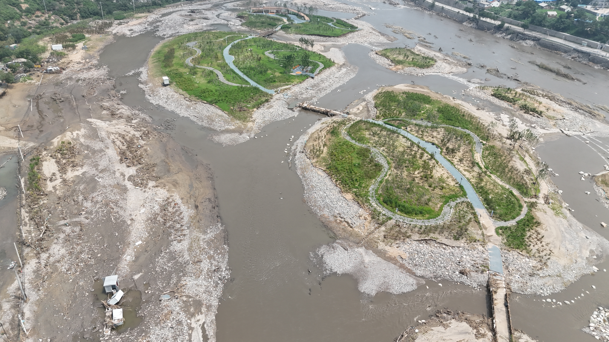 不辱使命,决战决胜——永定河流域公司提前完成门头沟河道应急清理任务 不辱使命,决战决胜——永定河流域公司提前完成门头沟河道应急清理任务