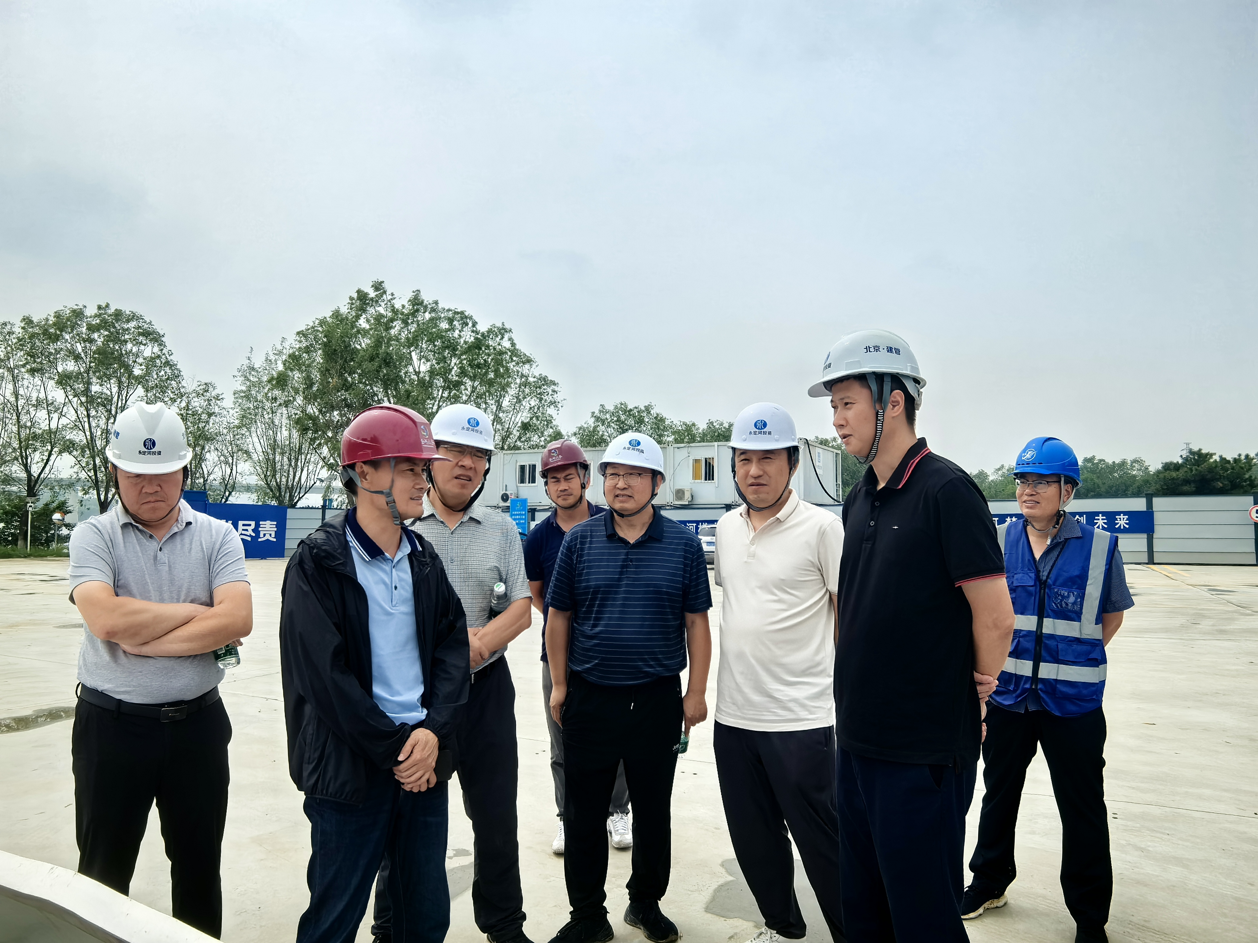 公司领导检查永定河北京段建设工程防汛度汛工作 公司领导检查永定河北京段建设工程防汛度汛工作