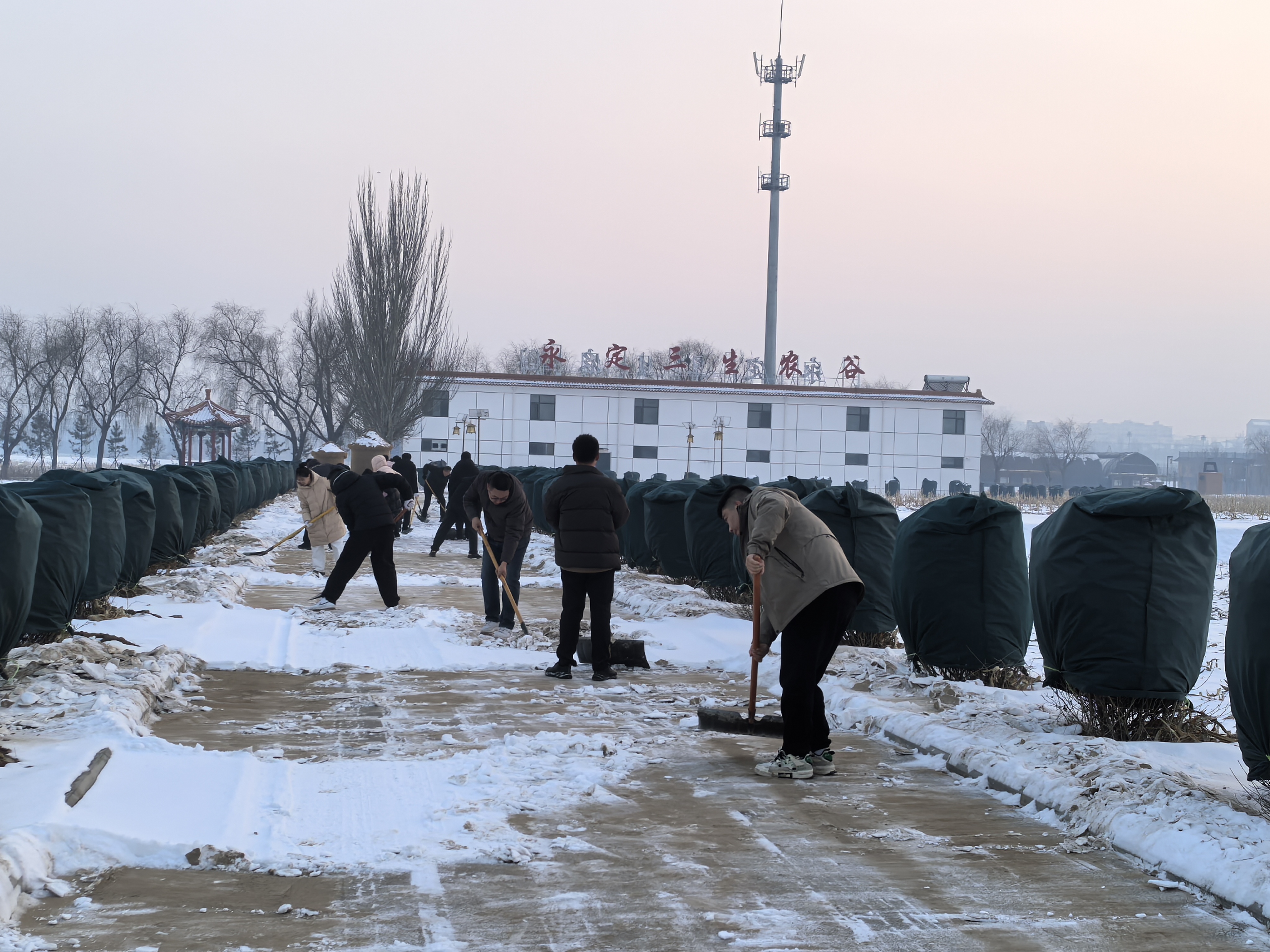 大同运营公司开展扫雪除冰工作