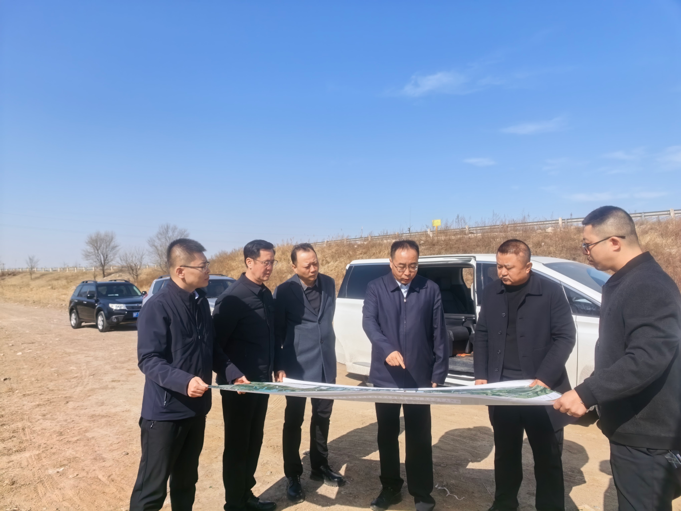 朔州市政府调研朔城区恢河太平窑水库下游至东榆林水库库区段河道治理工程