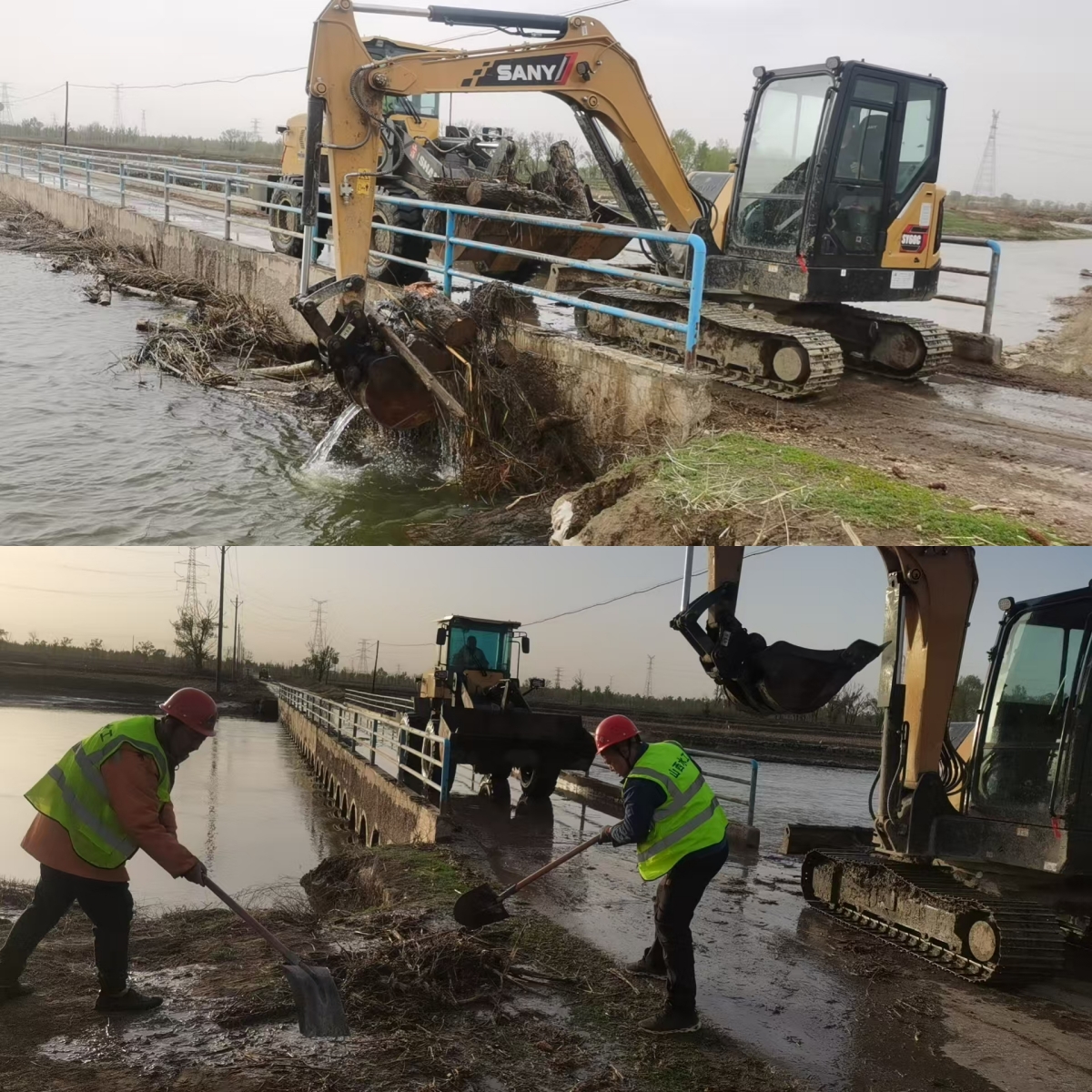 桑干河过水箱涵清淤疏浚全面完成