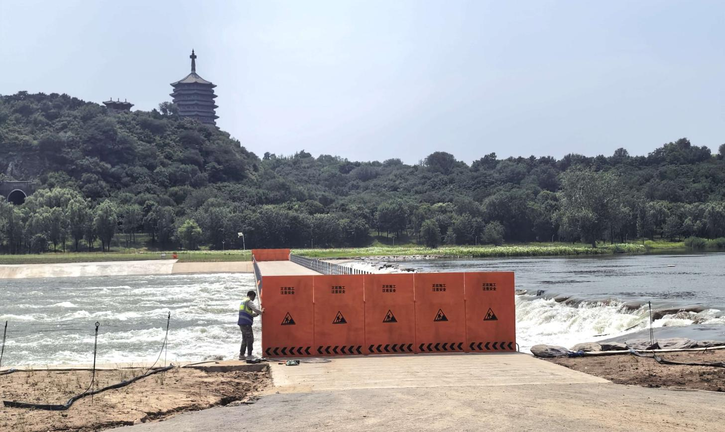 永定河北京灾后重建工程经受强降雨“大考” 永定河北京灾后重建工程经受强降雨“大考”