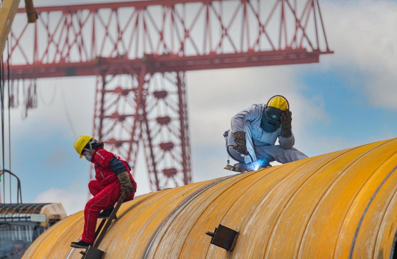 京雄高速跨永定河大桥建设者
