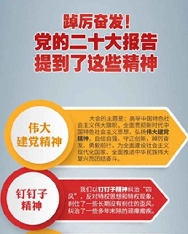 踔厉奋发！党的二十大报告提到了这些精神