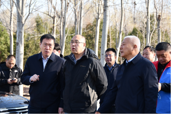 北京市大兴区副区长张晓晟调研平原南段(一期)工程 北京市大兴区副区长张晓晟调研平原南段(一期)工程